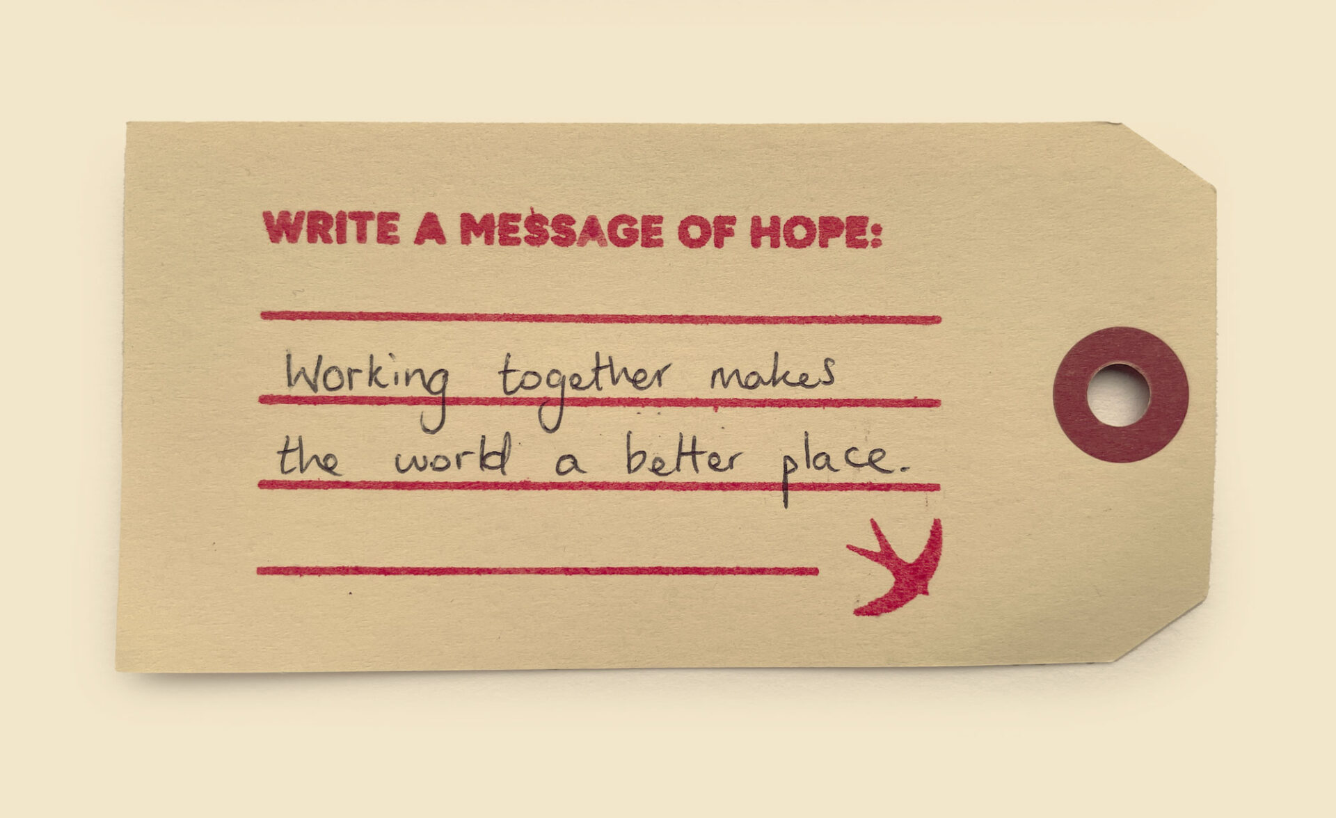 Working together makes the world a better place